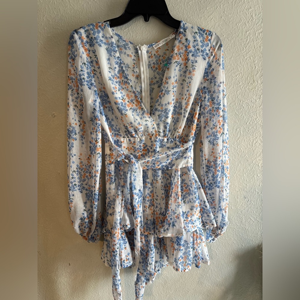 Elegant Floral Long Sleeve‎ Dress